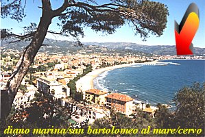 Italien, Ligurien, Diano Marina, San Bartolomeo al Mare, Cervo, Ferienwohnungen